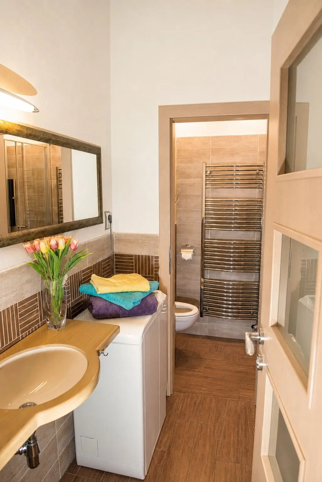 Washing machine in the second bathroom
