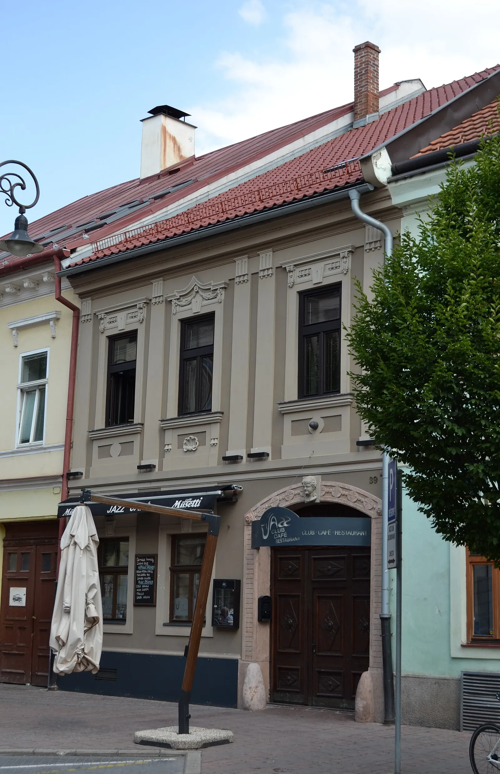Kováčska 39 in Košice, the building of the Jazz Club café and pub