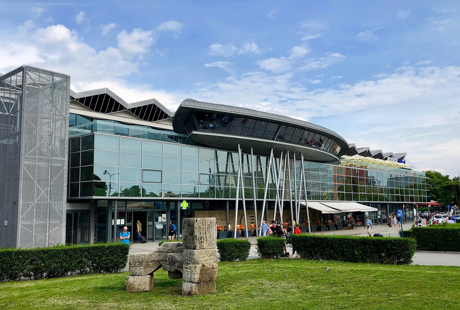 Košice main railway station building